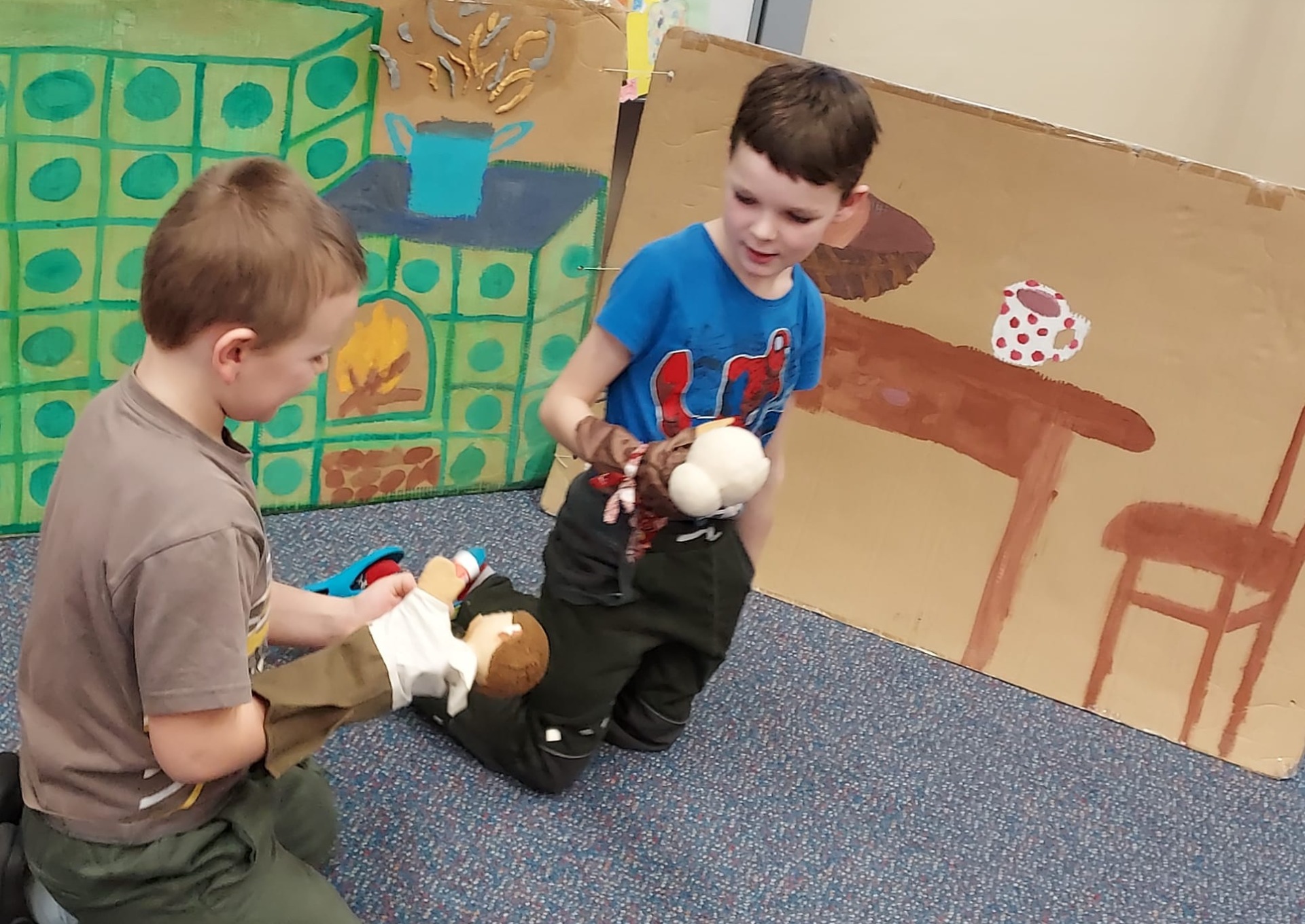 Budulínek právě dostává pokyny, komu nemá otvírat