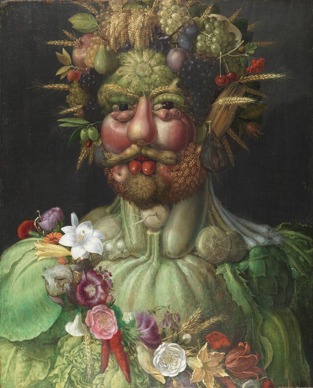 Giuseppe Arcimboldo a jeho Rudolf II. s ušima z kukuřice 
